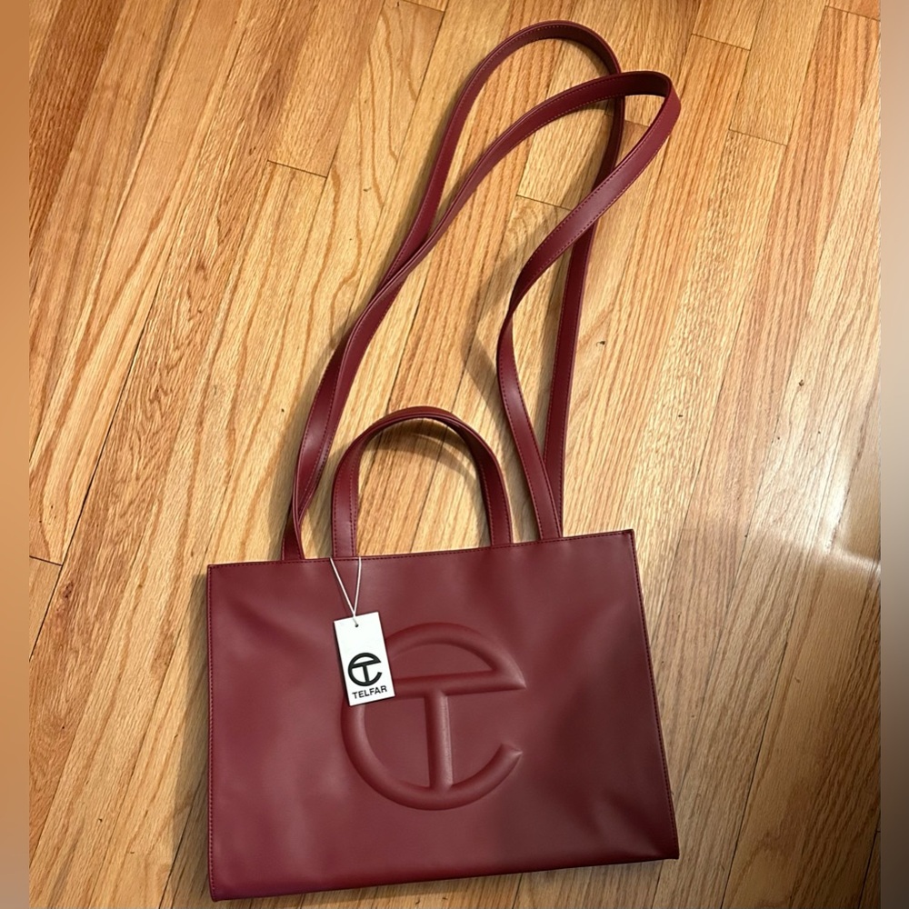 NWT Telfar Medium Oxblood Bag